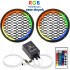 Rgb Ledli Hoparlör Kapak 20cm Sese Duyarlı Animasyonlu 2adet Poke PK-5540