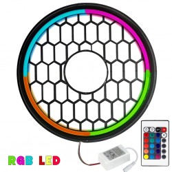  RGB Ledli 30cm Bass Kapak Poke PK-5971