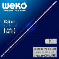 17DLB43VLXR1 -B- LB43007 V1_04_38S - 80.5 CM 7 LEDLİ - (WK-403)