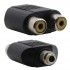 3.5 MM STEREO DİŞİ / 2 RCA DİŞİ ÇEVİRİCİ JACK