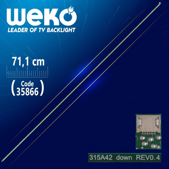 315A42 DOWN REV0.4 - 6916L-2956A - 71.1 CM 76 LEDLİ - (WK-1328)