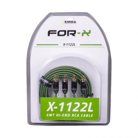 FORX X-1122L 2 RCA + 2 RCA BAKIR 5 METRE KABLO