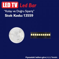 LED TV LEDLERİ VESTEL LG  MERCEK 03  (+- TERS) (TAKIM 10 LU) (LED-M3)