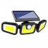 POWERMASTER MX-W771B SENSÖRLÜ 3 MODLU 90 COB LEDLİ SOLAR AYDINLATMALI DUVAR LAMBASI