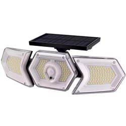 POWERMASTER W774A SENSÖRLÜ SOLAR GÜNEŞ ENERJİLI 254 SMD LEDLİ 3 MODLU BEYAZ INDUKSIYON LAMBASI