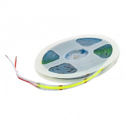 POWERMASTER YEŞİL 5 METRE 12V COB ŞERİT LED STRIP 200 LED 3000K FOSFORLU