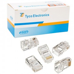 RJ45 CAT5/CAT6 UÇ 8P8C POWERMASTER KUTULU (100LÜK PAKET) KUTULU AMP NETCONNEST