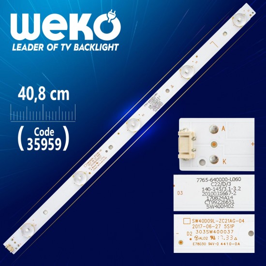 SW40D09L-ZC21AG-04 5 LEDLİ  40.8 CM