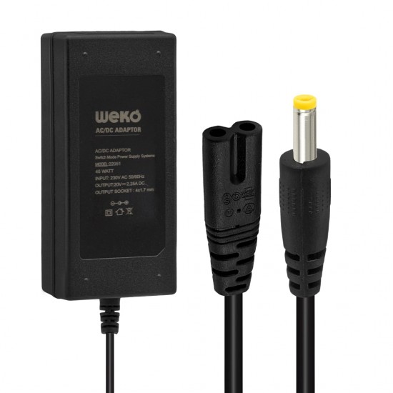 WEKO 20 VOLT 2.25 AMPER 4.0X1.7MM UÇLU NOTEBOOK ADAPTÖR YERLİ ÜRETİM